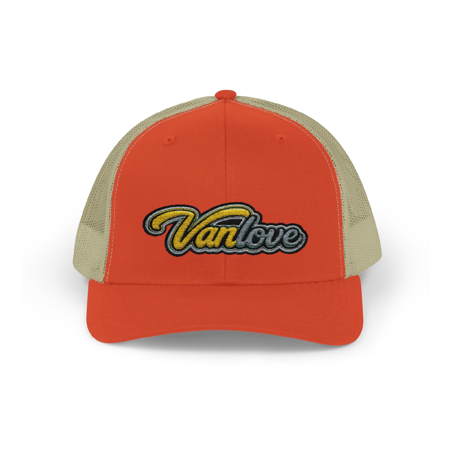 Vanlove Signature Trucker Cap - Red/Tan