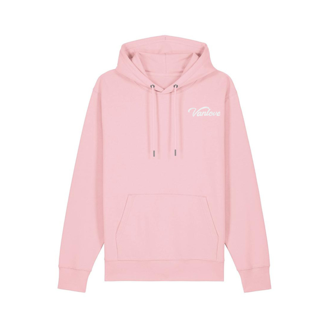 Puff Print Hoodie - Cotton Pink
