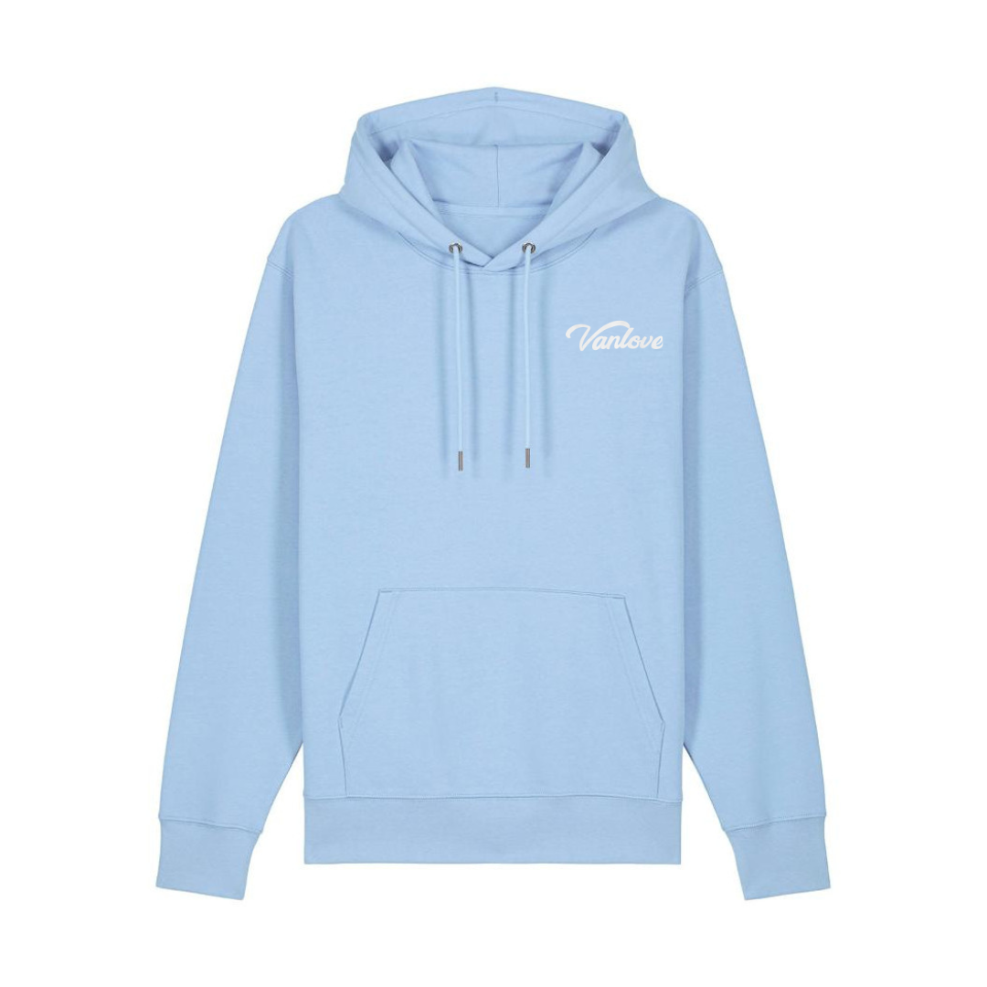 Puff Print Hoodie - Blue Soul