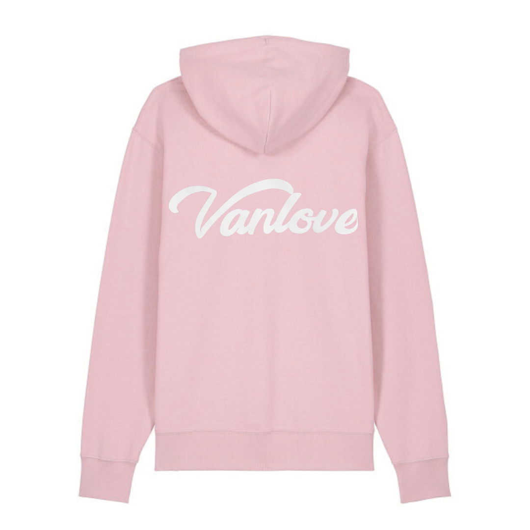 Puff Print Hoodie - Cotton Pink