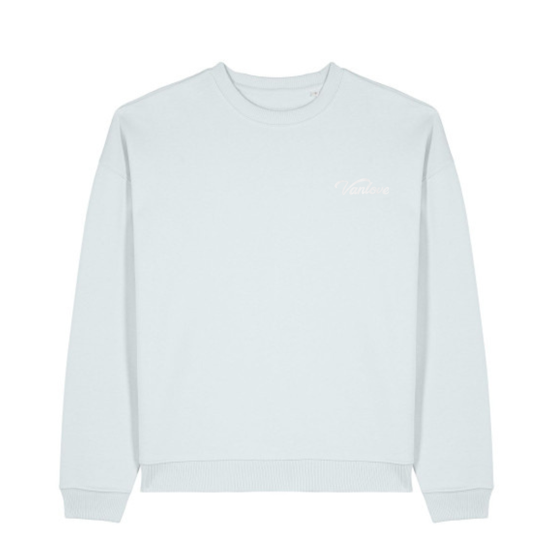 Puff Print Sweatshirt - Blue Ice