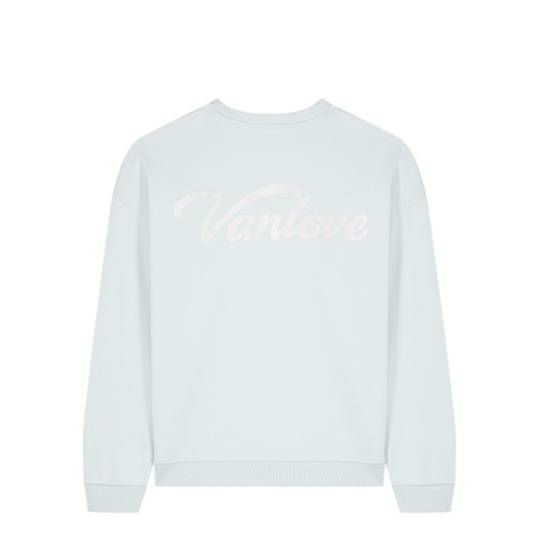 Puff Print Sweatshirt - Blue Ice