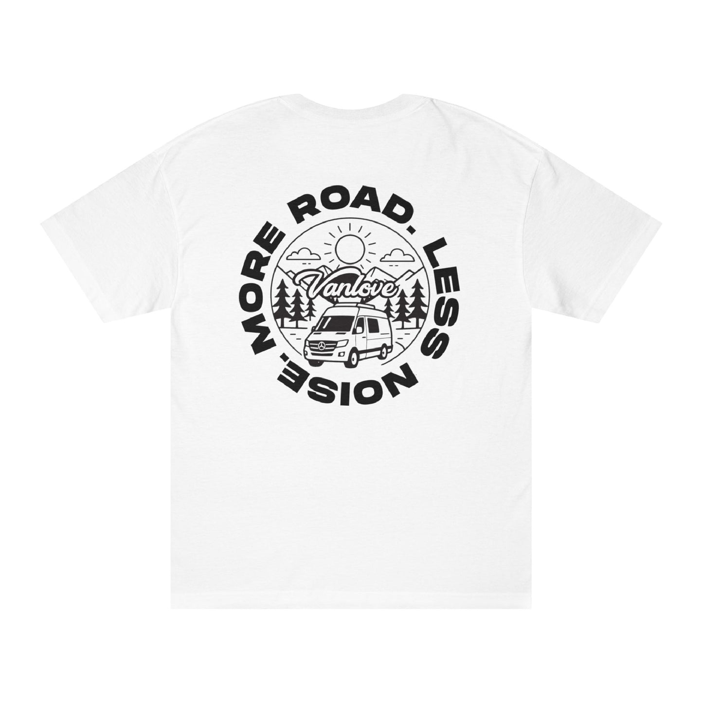 Vanlove More Road, Less Noise Tee - White (back)