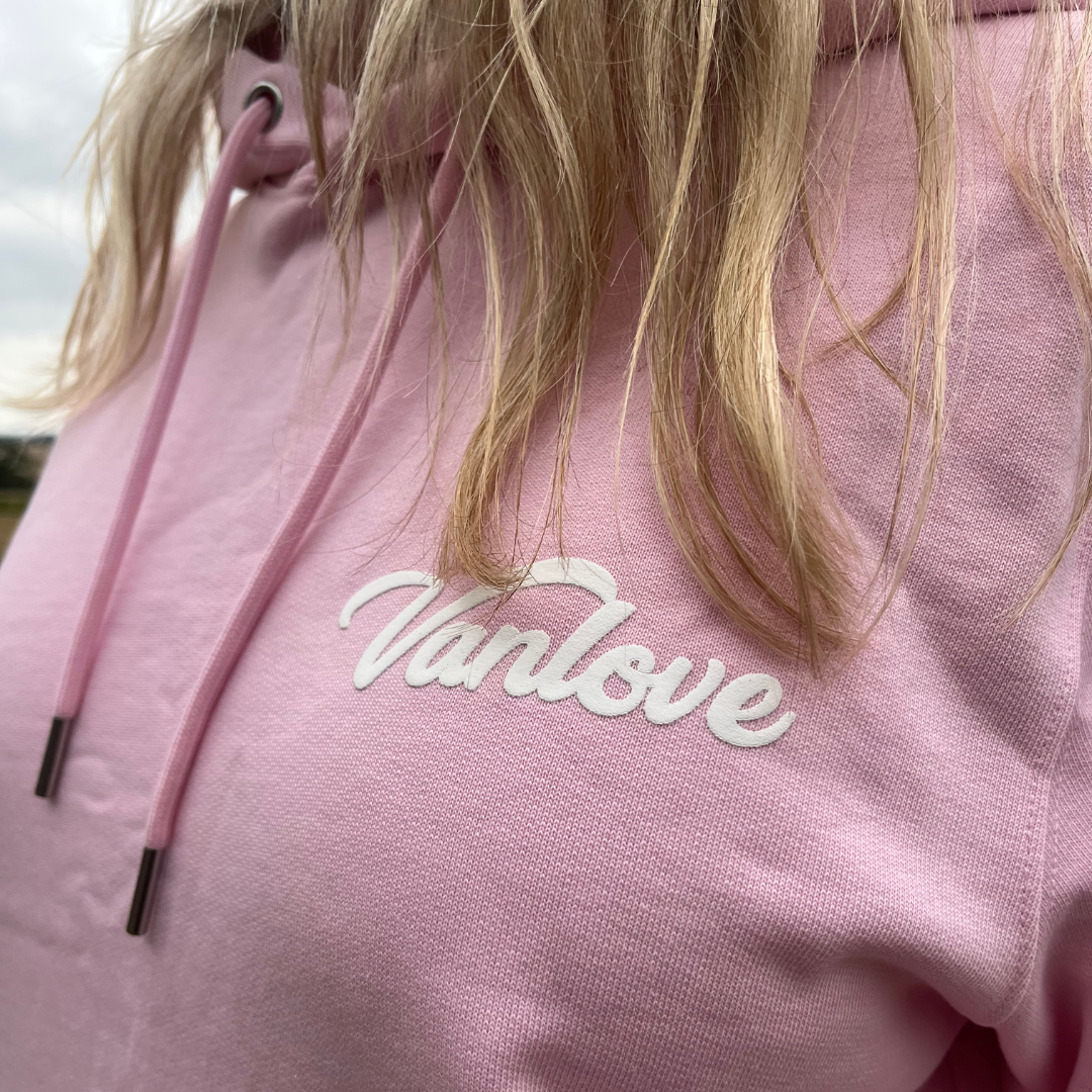 Puff Print Hoodie - Cotton Pink