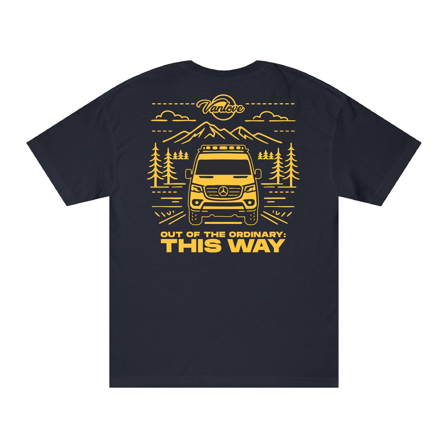 Vanlove This Way Tee - Navy (back)