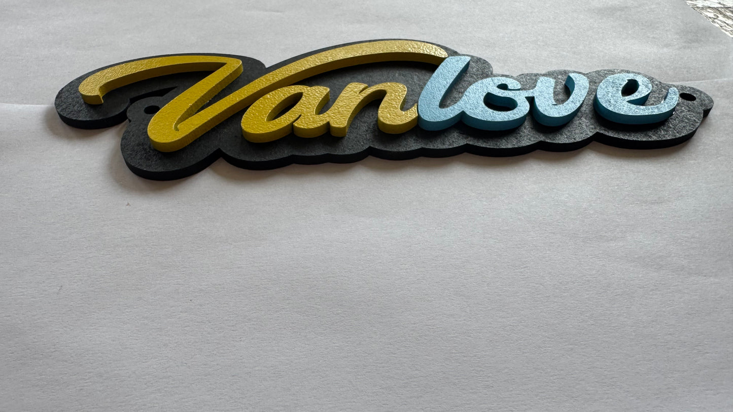 Wooden Vanlove Plaques - by Laser-X Designs