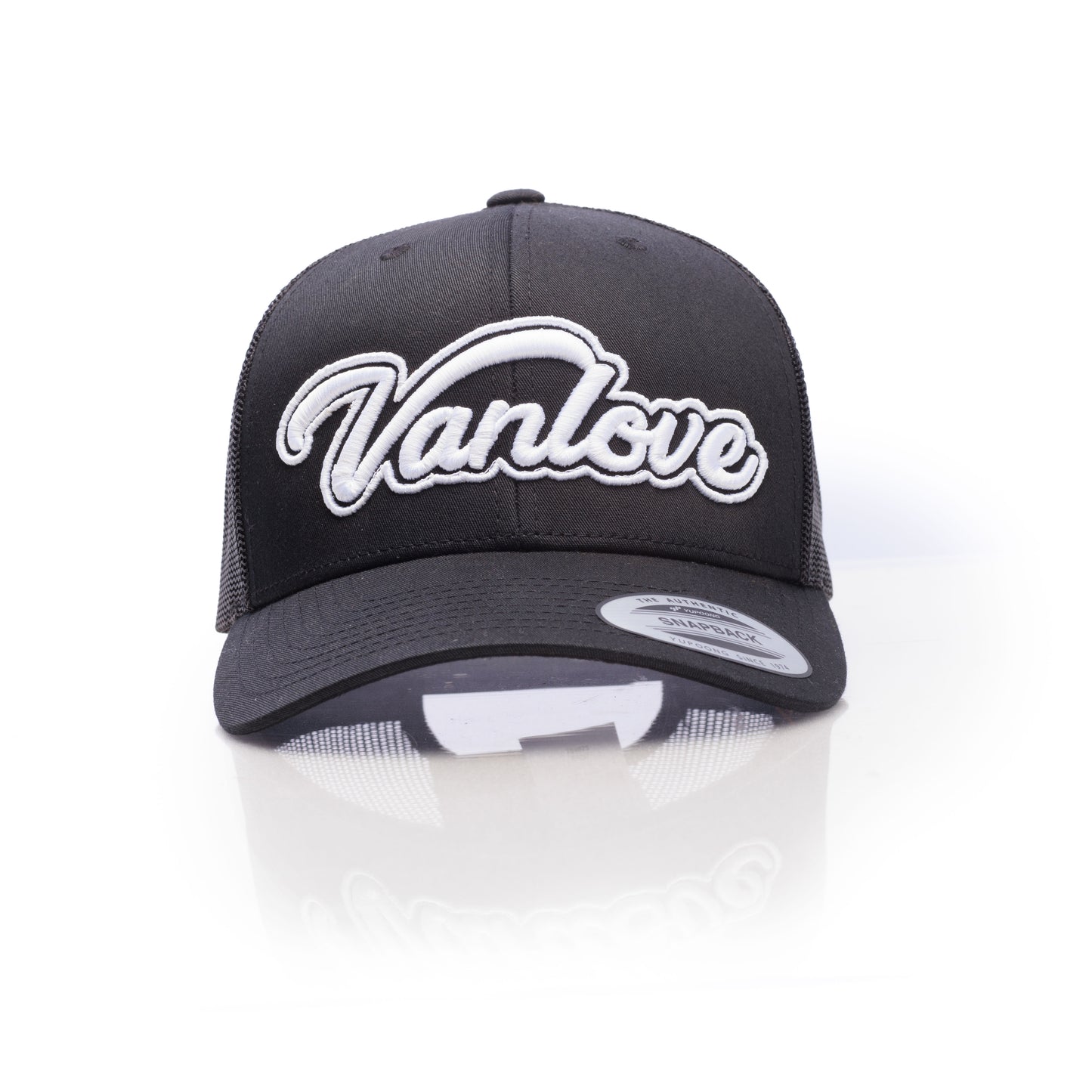 Van Life Trucker Cap - Black/White