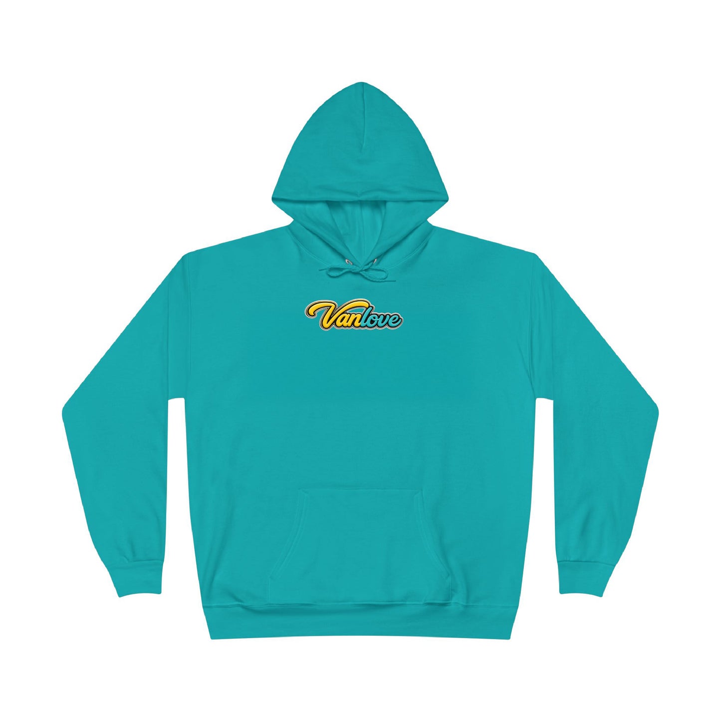 Vanlove Signature Hoodie - Turquoise (back)