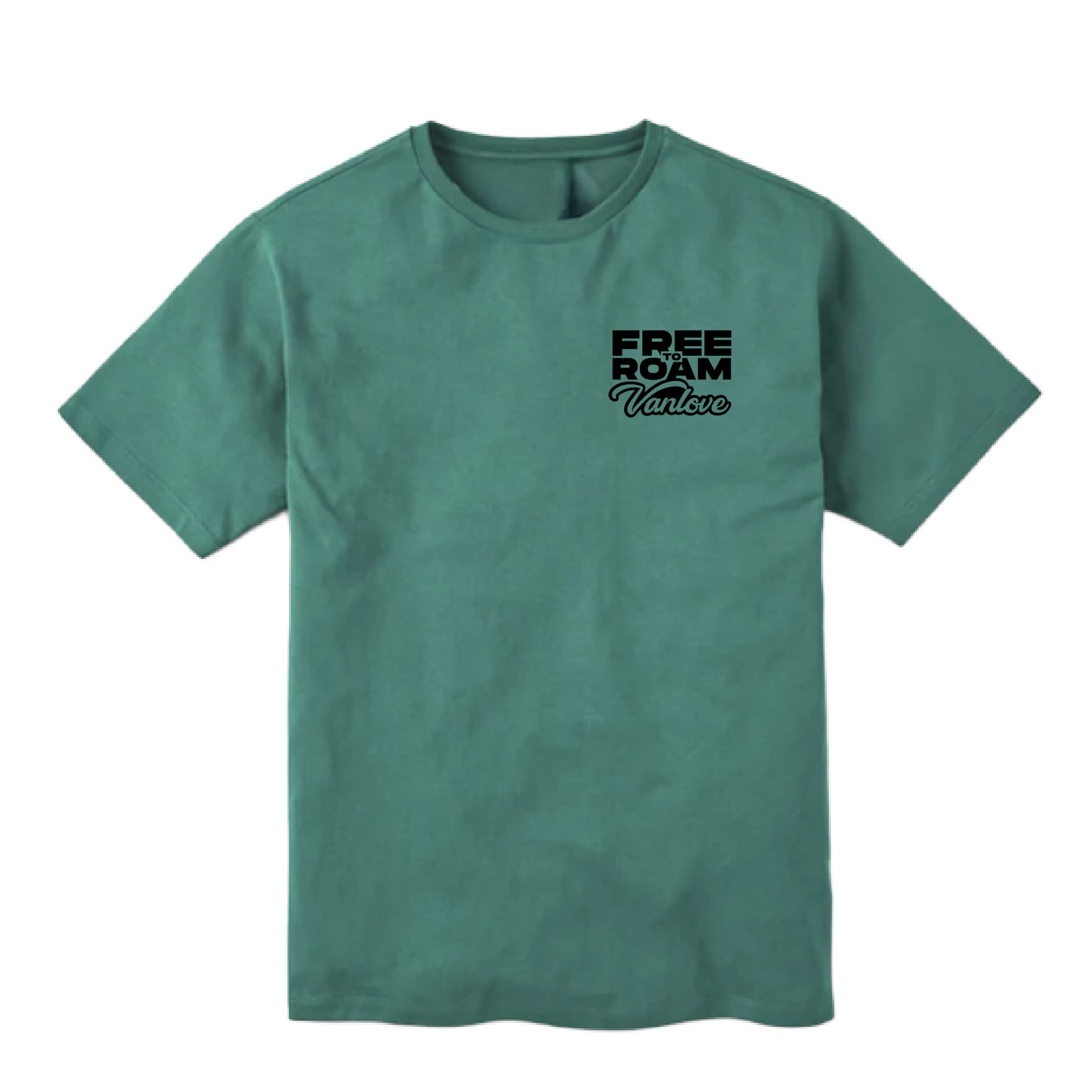 Vanlove Free to Roam Tee - Green (front)