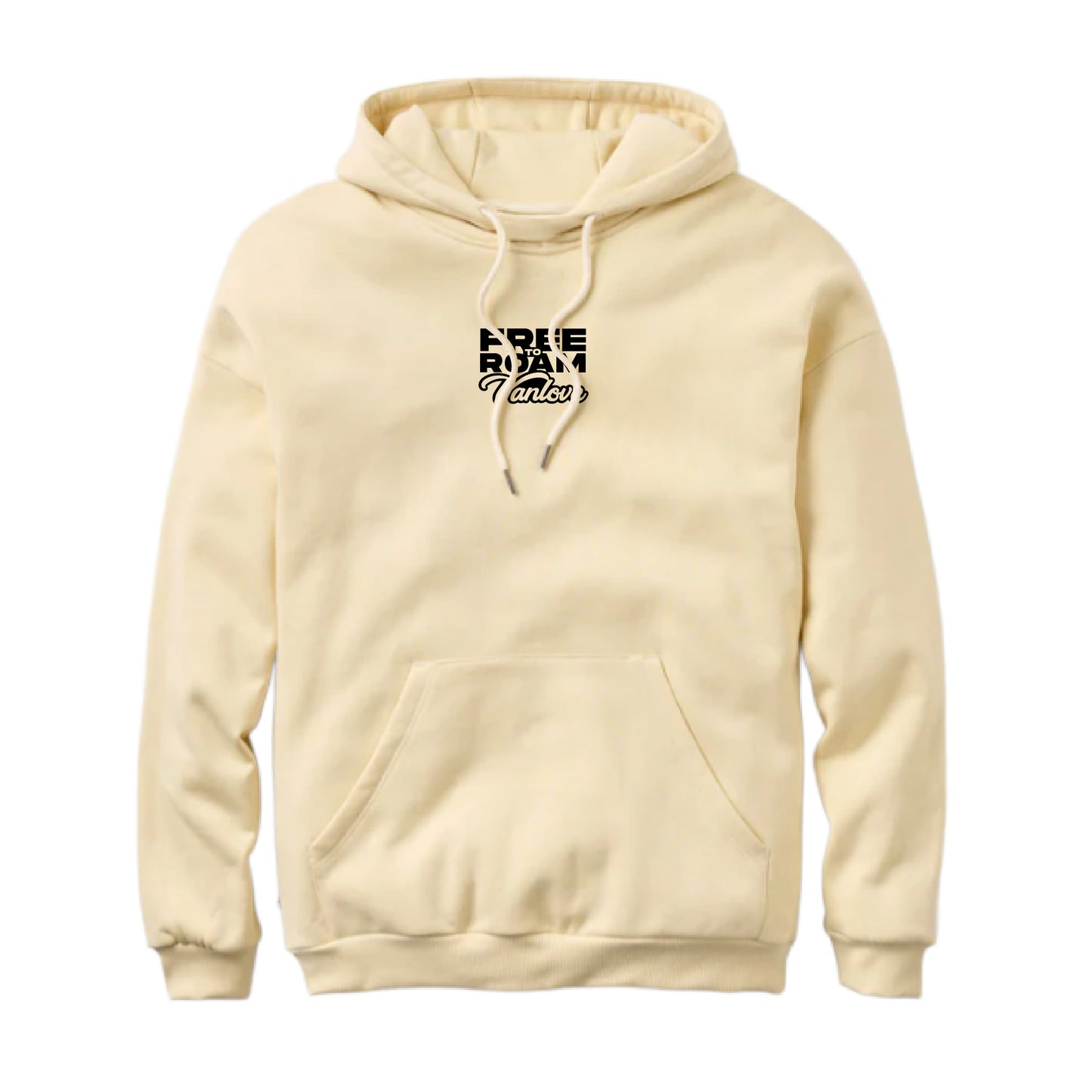 Vanlove Free to Roam Hoodie - Cream (front)