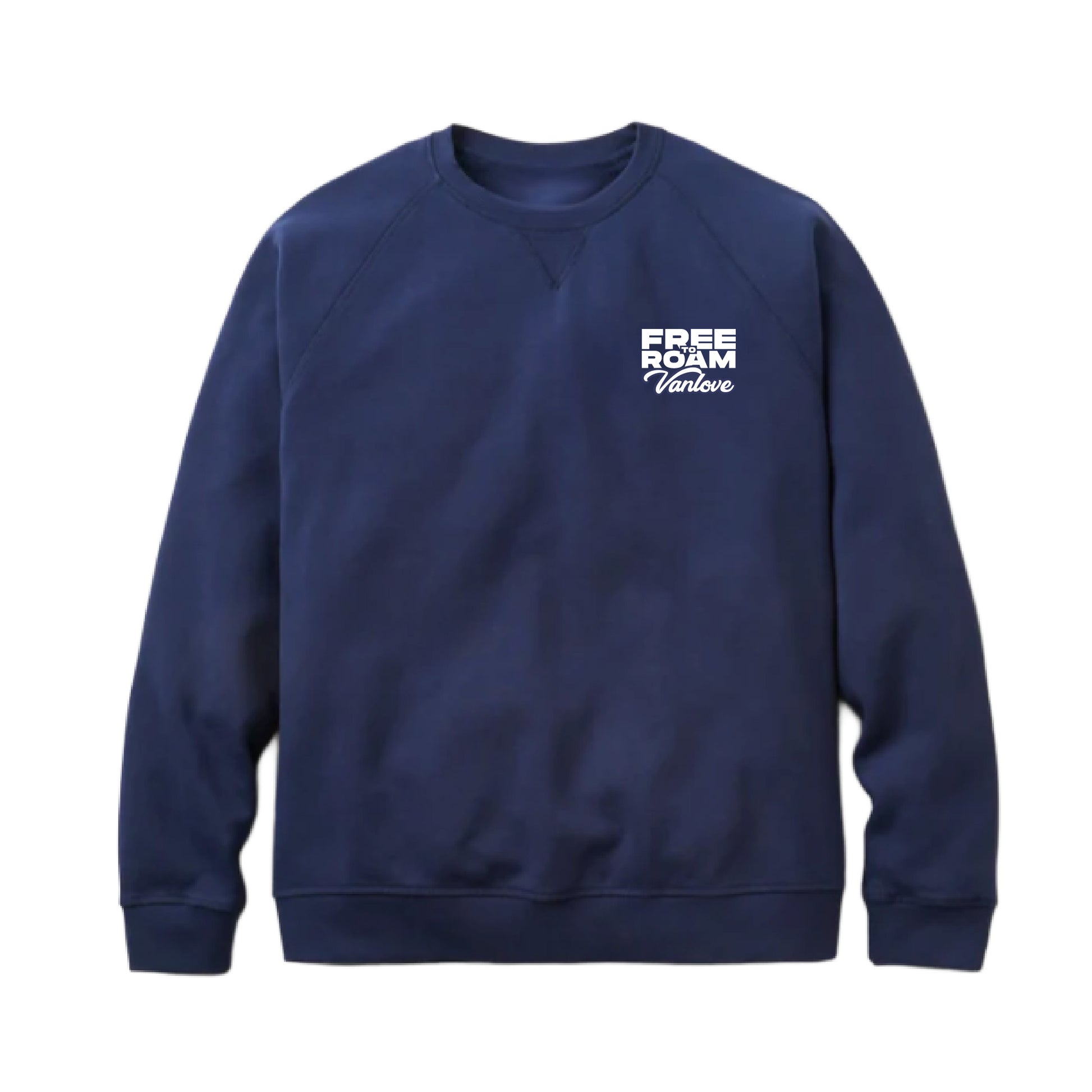 Vanlove Free to Roam Crew Sweatshirt - Navy (front)