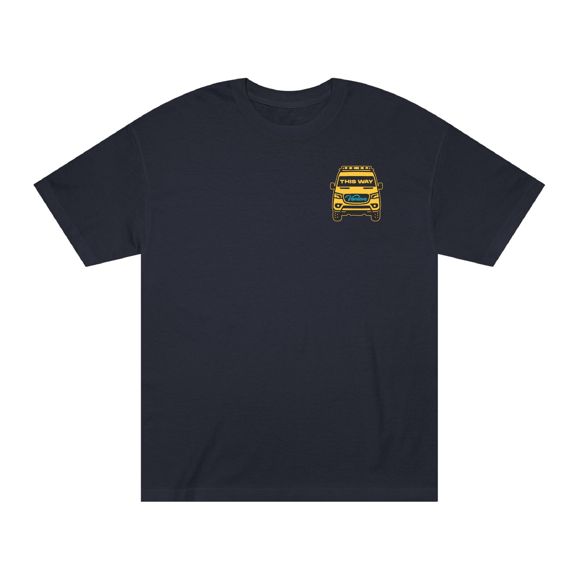 Vanlove This Way Tee - Navy (front)