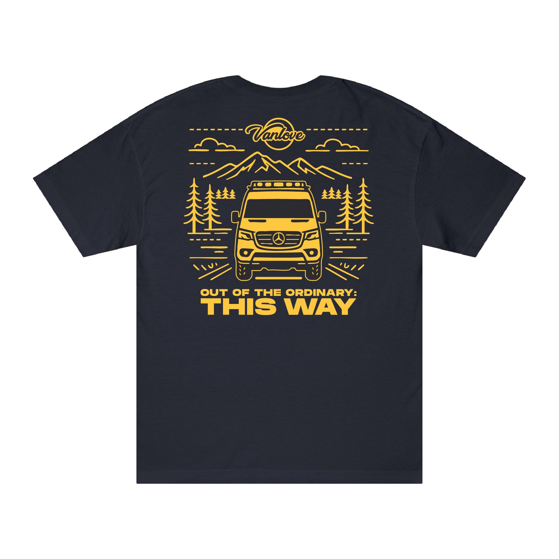 Vanlove This Way Tee - Navy (back)