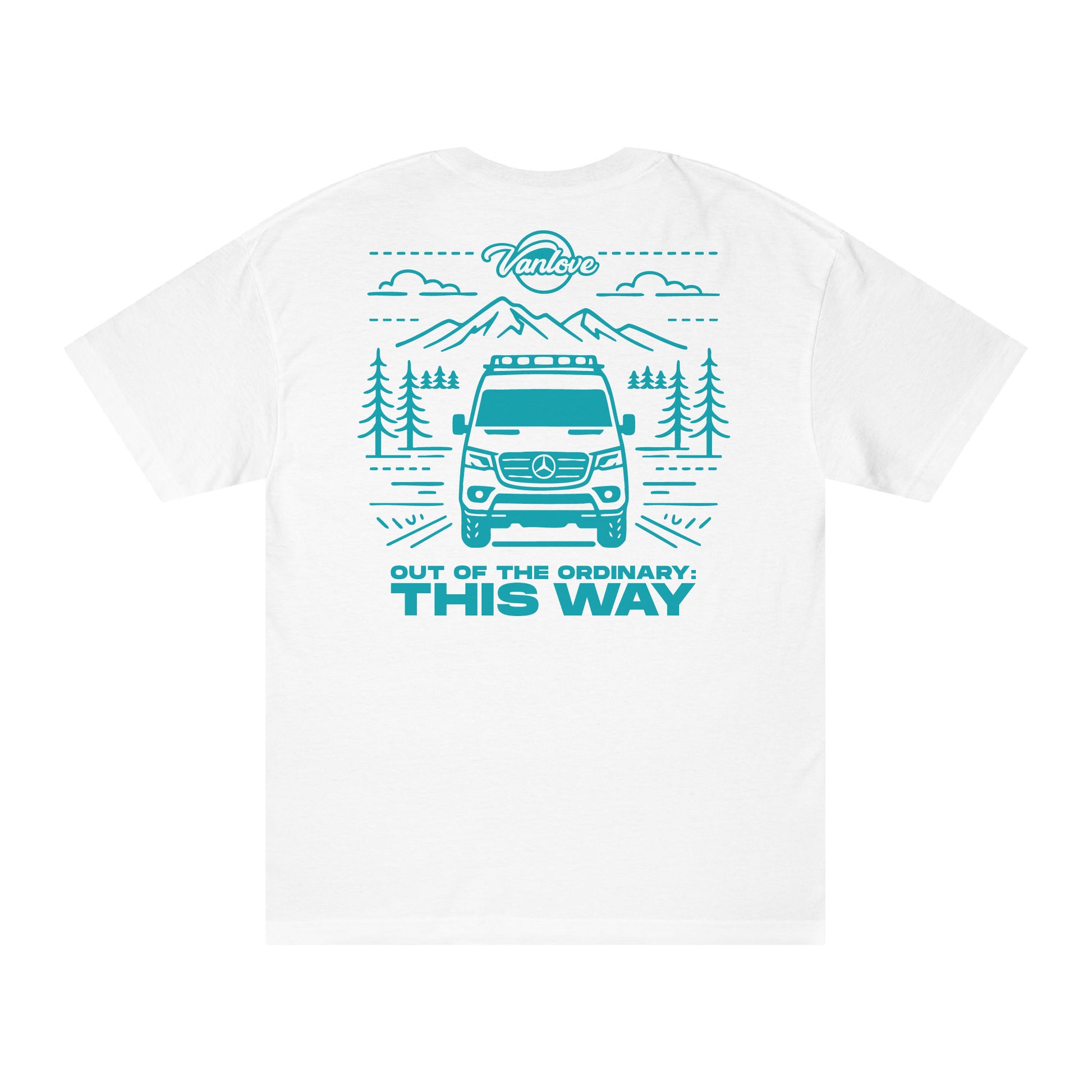 Vanlove This Way Tee - White (back)