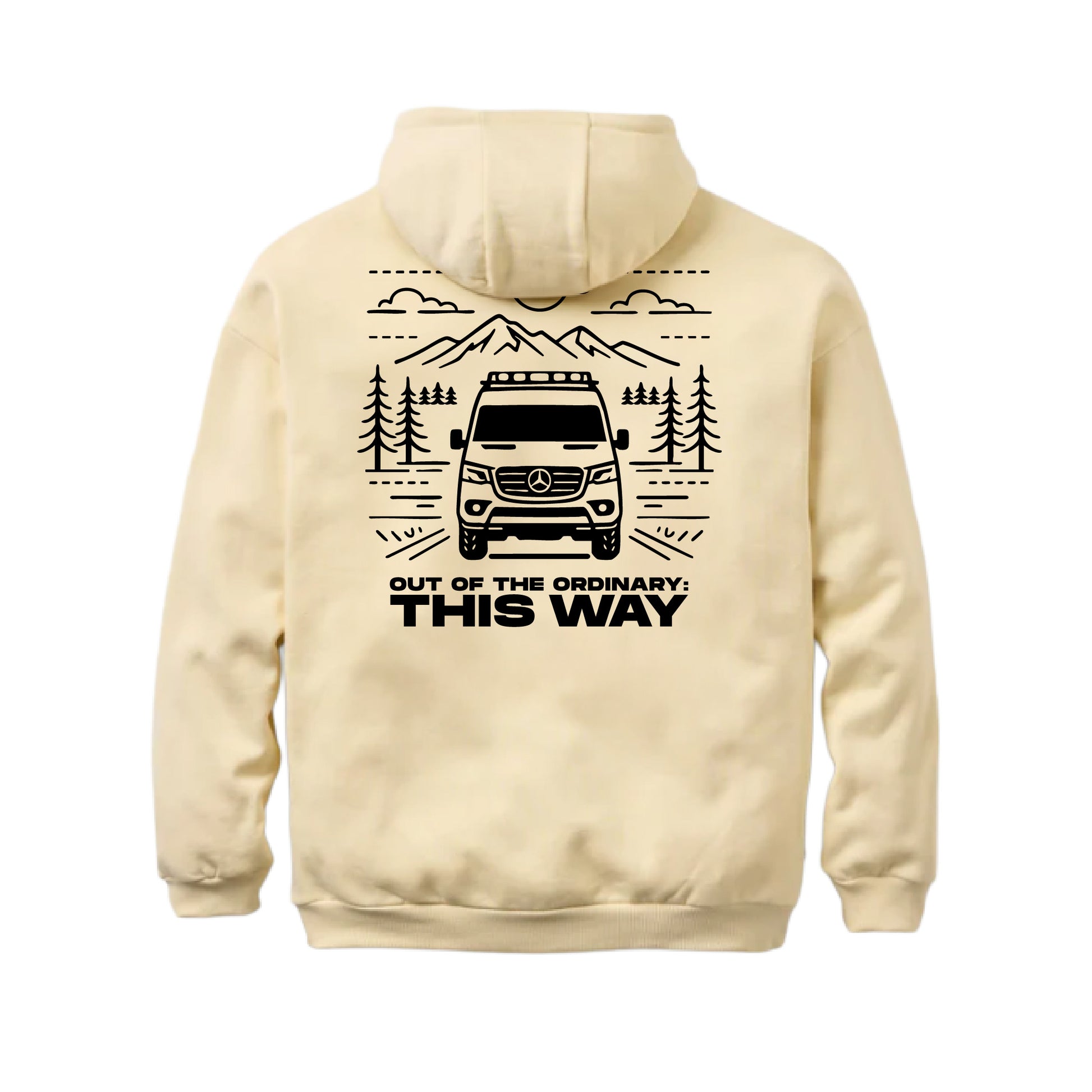 Vanlove This Way Hoodie - Cream (back)