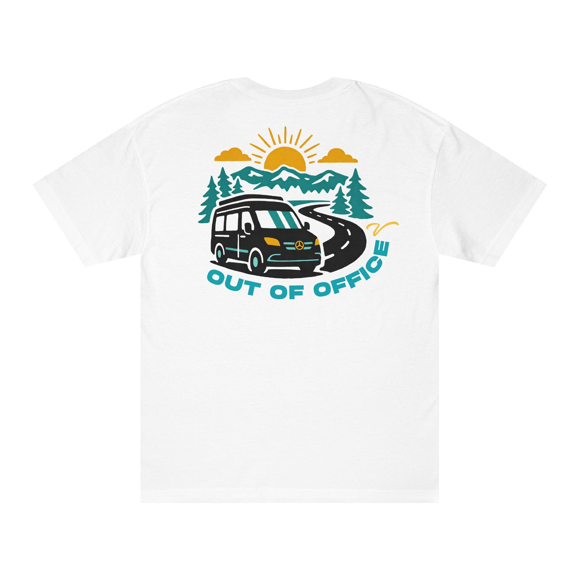 Vanlove Out of Office Tee - White (back)