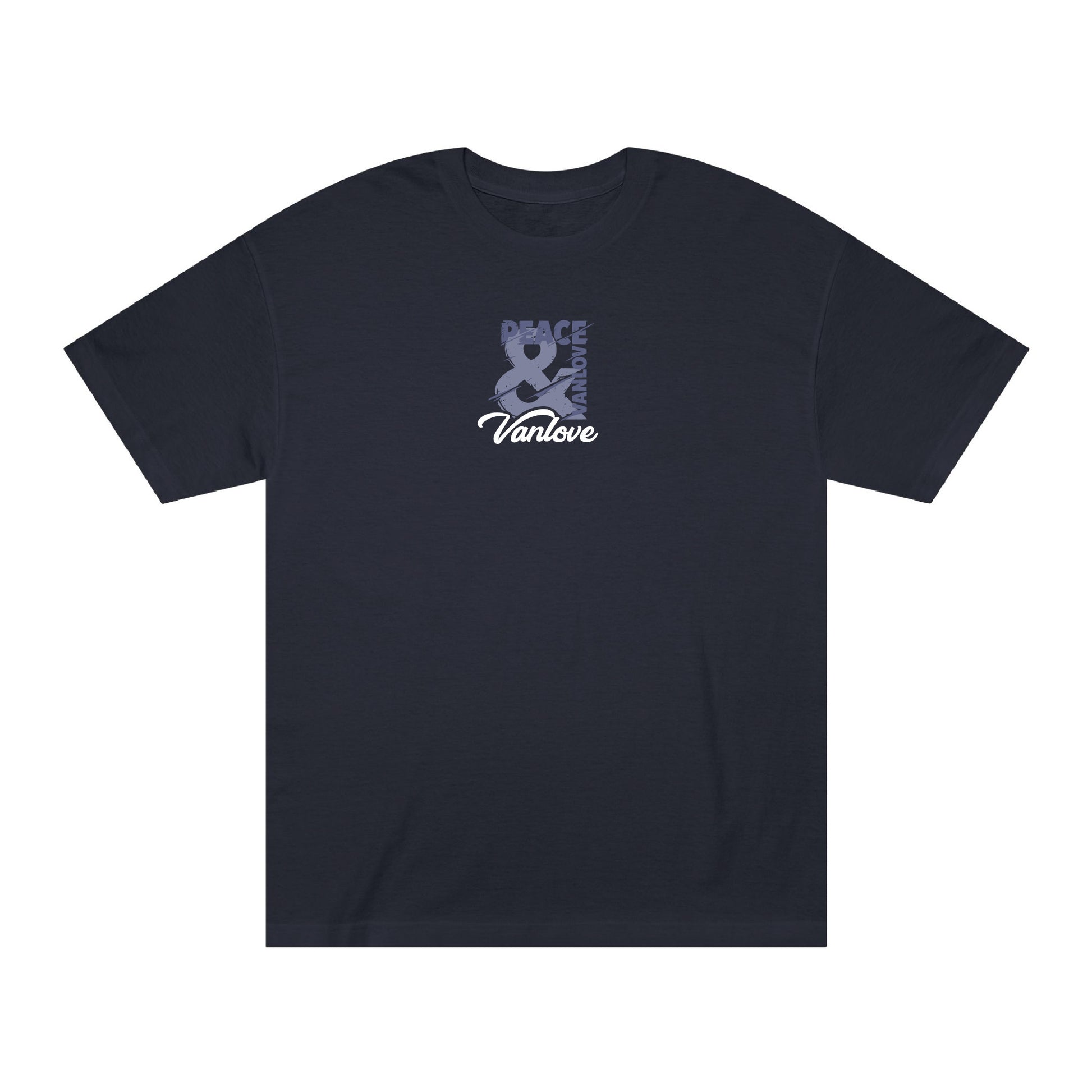 Peace & Vanlove Tee - Navy (front)