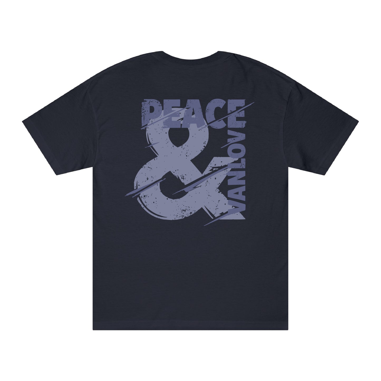 Peace & Vanlove Tee - Navy (back)