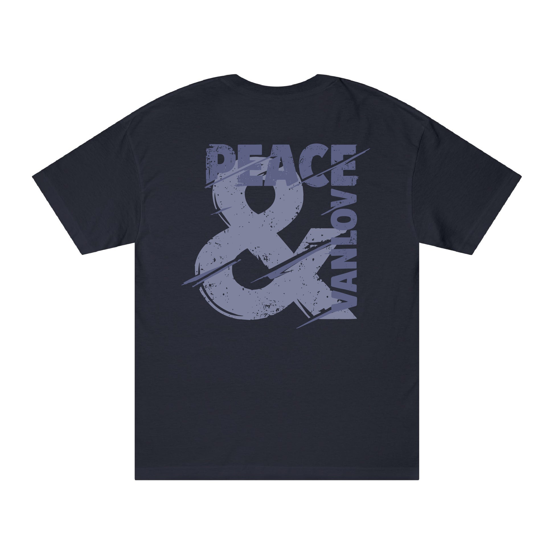 Peace & Vanlove Tee - Navy (back)