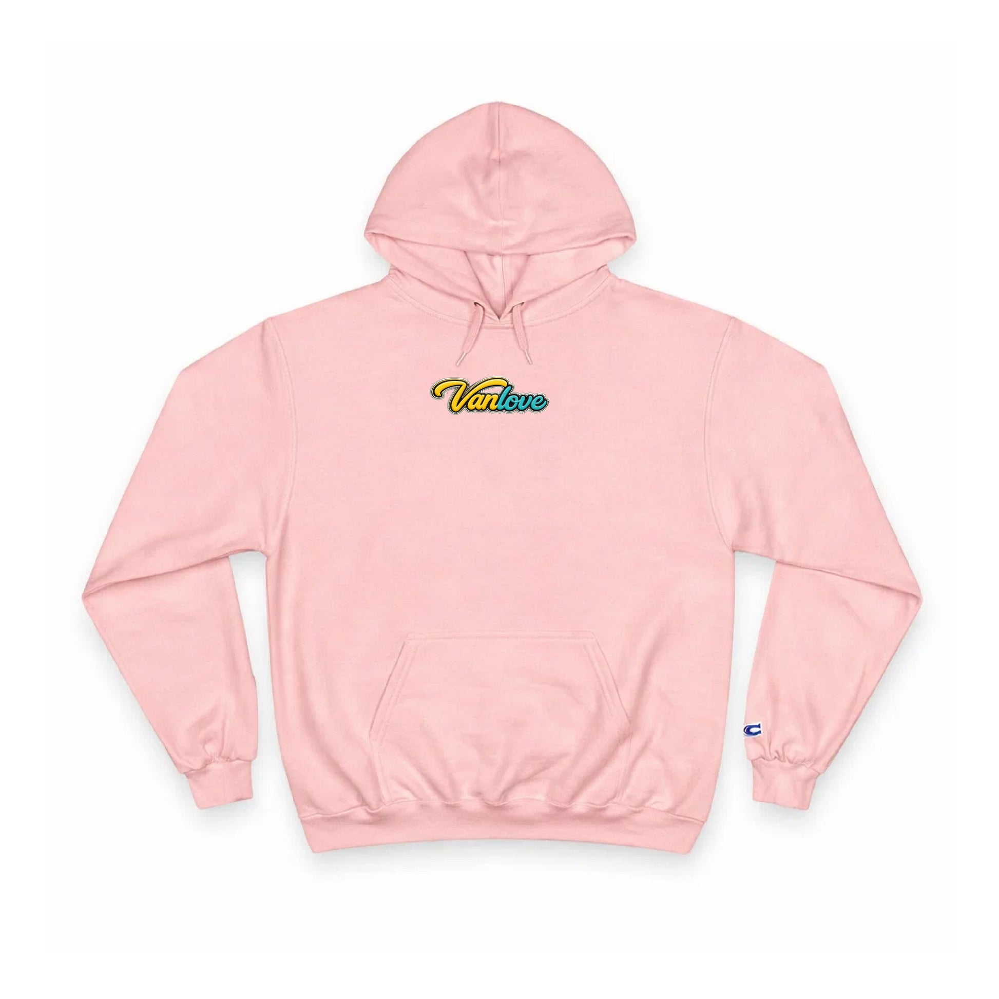 Peace & Vanlove Hoodie - Pink (front)