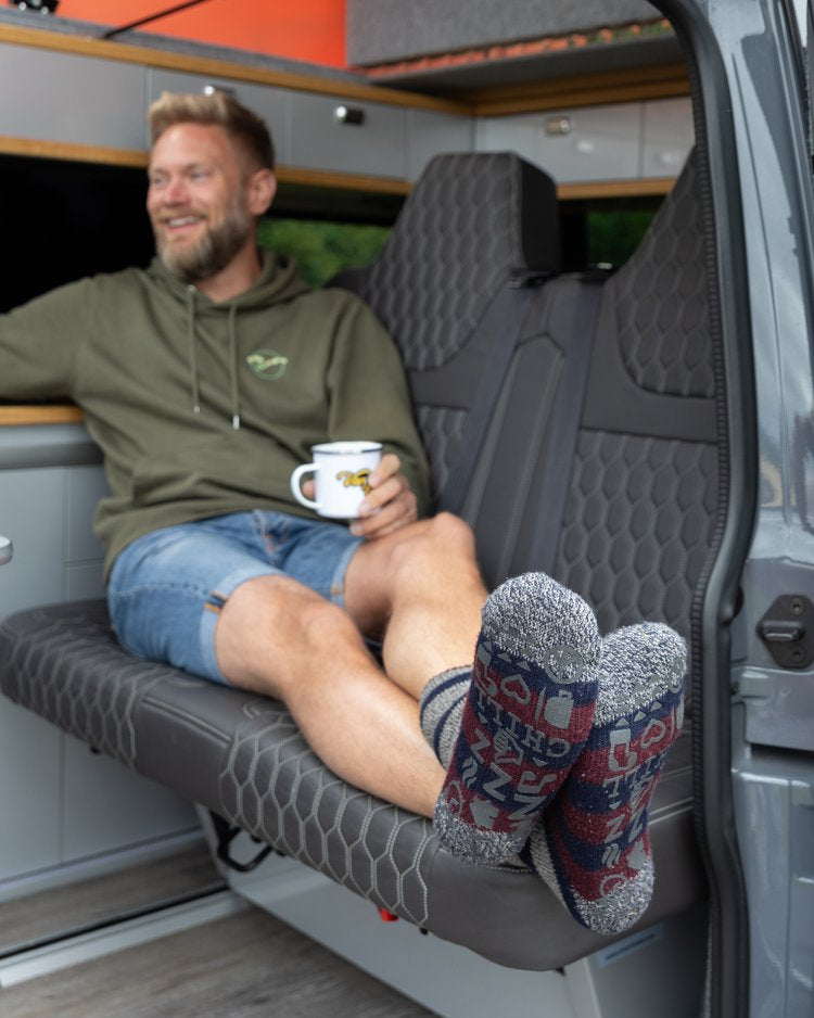 van life accessory, van life accessories, van life socks, campervan gifts, campervan merchandise