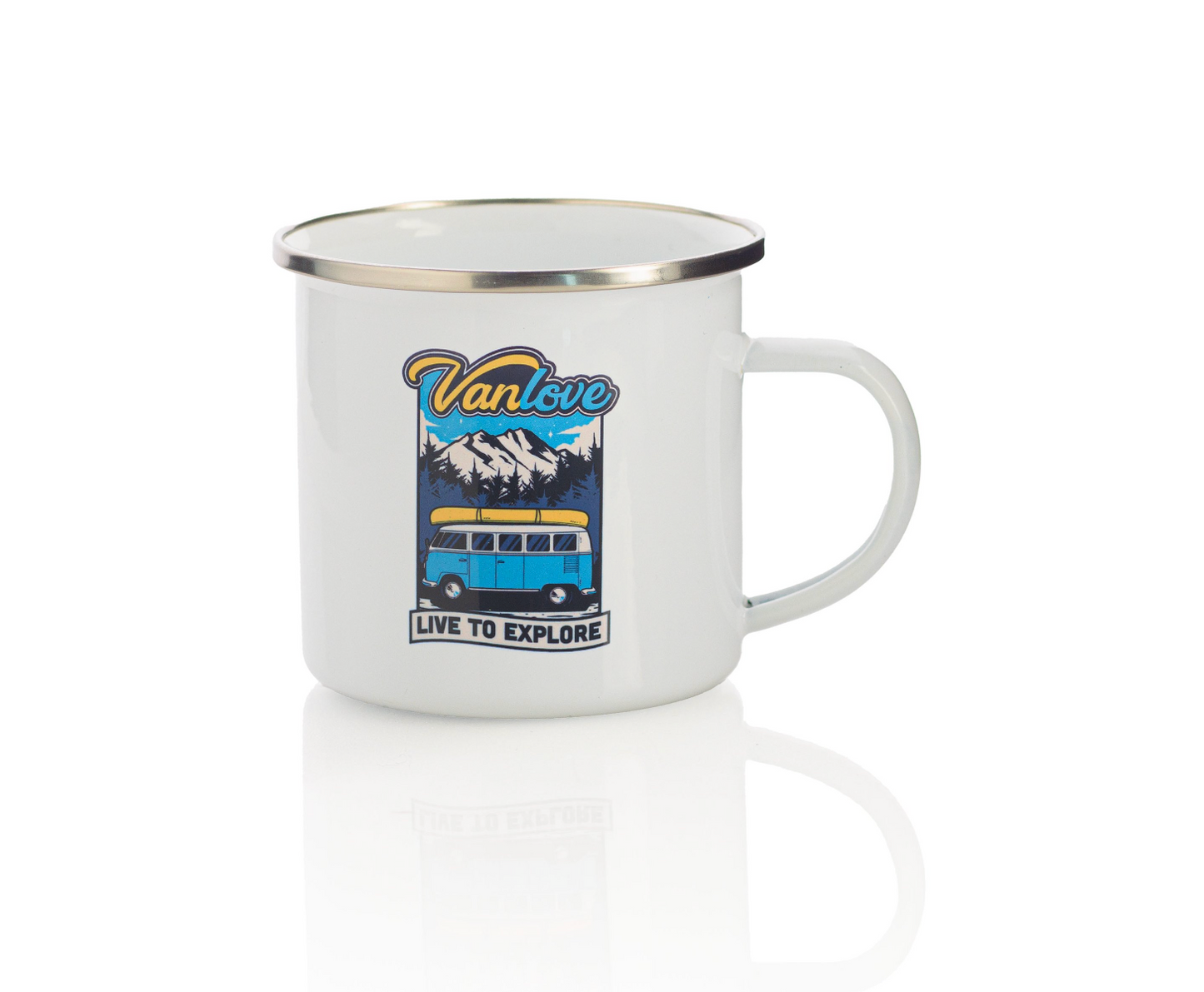 'Roam & Savour' - Vanlove Enamel Mug