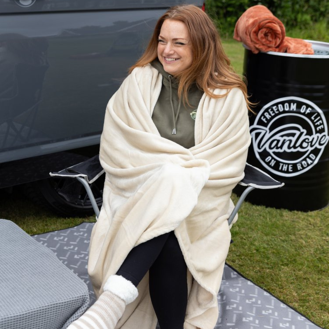 van life accessory, van life accessories, van life blanket, campervan gifts, campervan merchandise