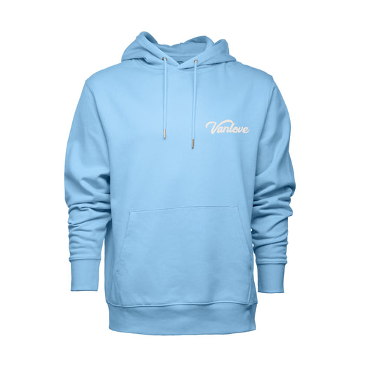 Puff Print Hoodie - Blue Soul