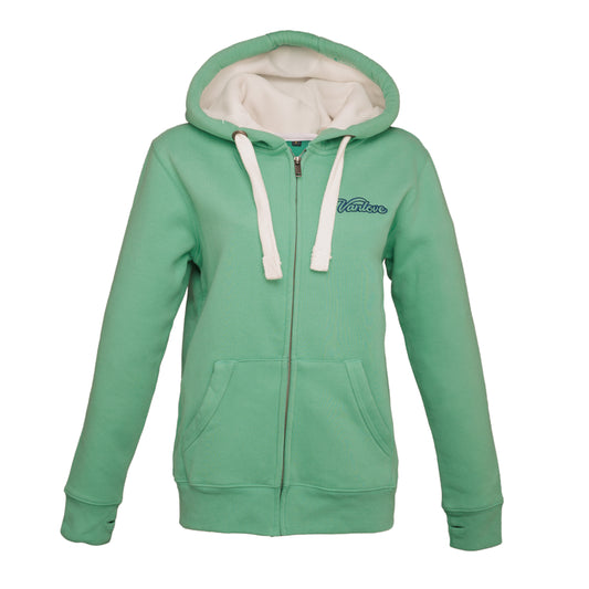 Embroidered Zip Hoodie - Spearmint