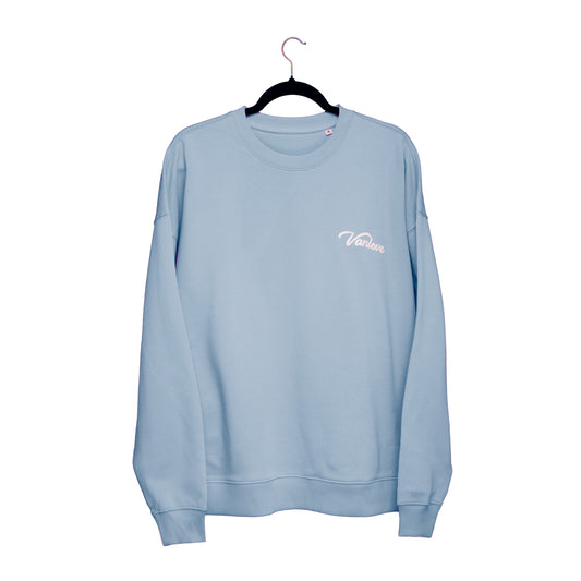 Puff Print Sweatshirt - Blue Ice