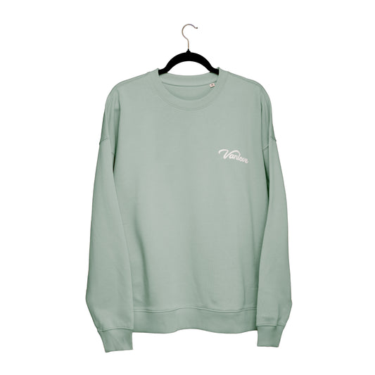 Puff Print Sweatshirt - Misty Jade
